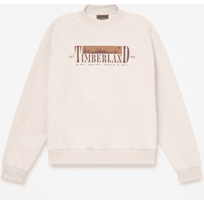 Timberland - Brushed Back Graphic Crew Sweatshirt for Women in Light Beige, Woman, Beige, Size: XS Timberland - Brushed Back Graphic Crew Sweatshirt for Women in Light Beige, Woman, Beige, Size: XS