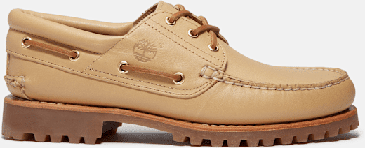 Timberland - Founder's 3-Eye Lug Handsewn Boat Shoe for Men in Beige, Man, Beige, Size: 11.5