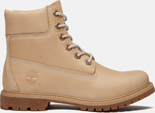 Timberland - Timberland Premium 6-Inch Waterproof Boot for Women in Beige, Woman, Beige, Size: 7.5