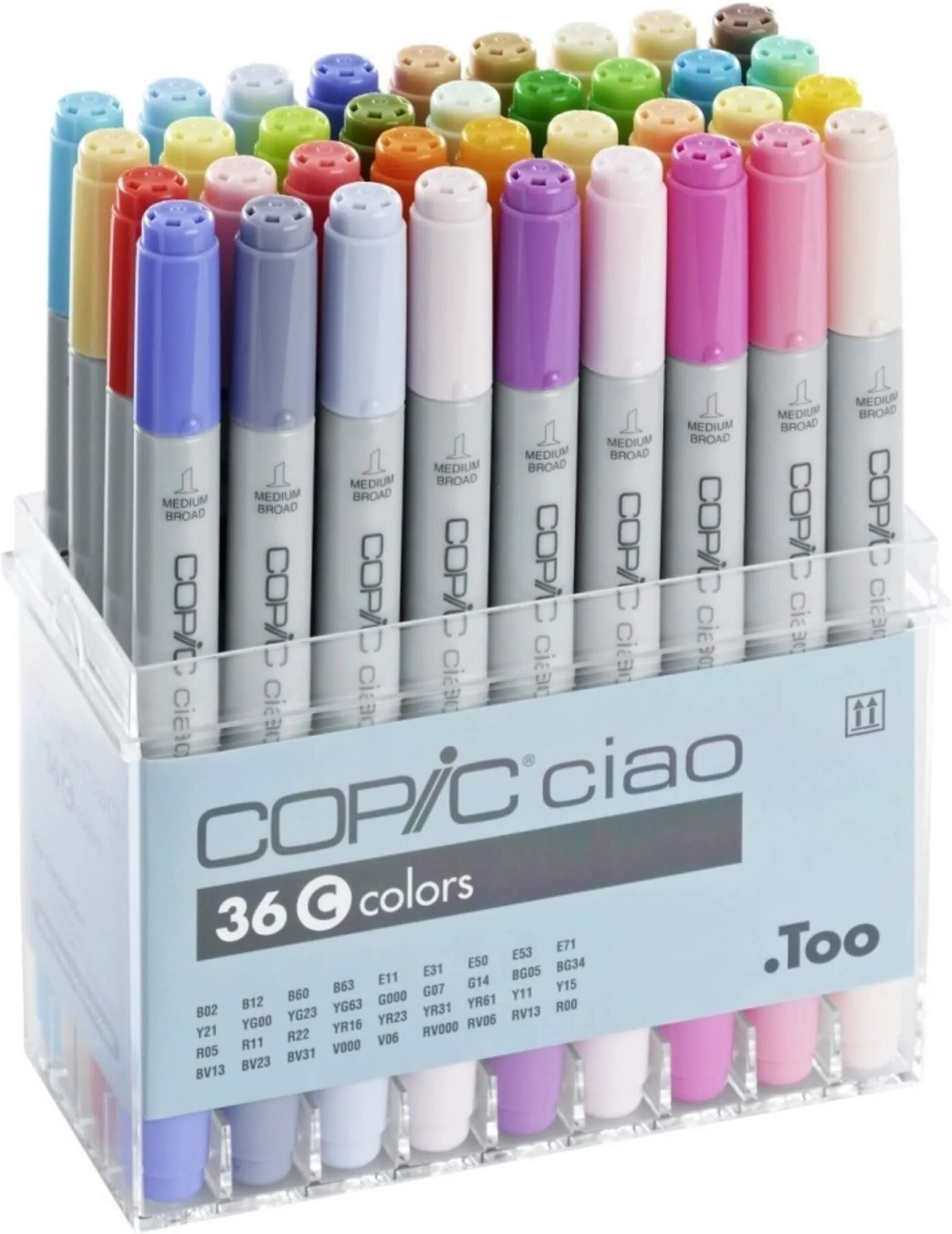 COPIC Ciao Marker Set of 36 Colours Set C