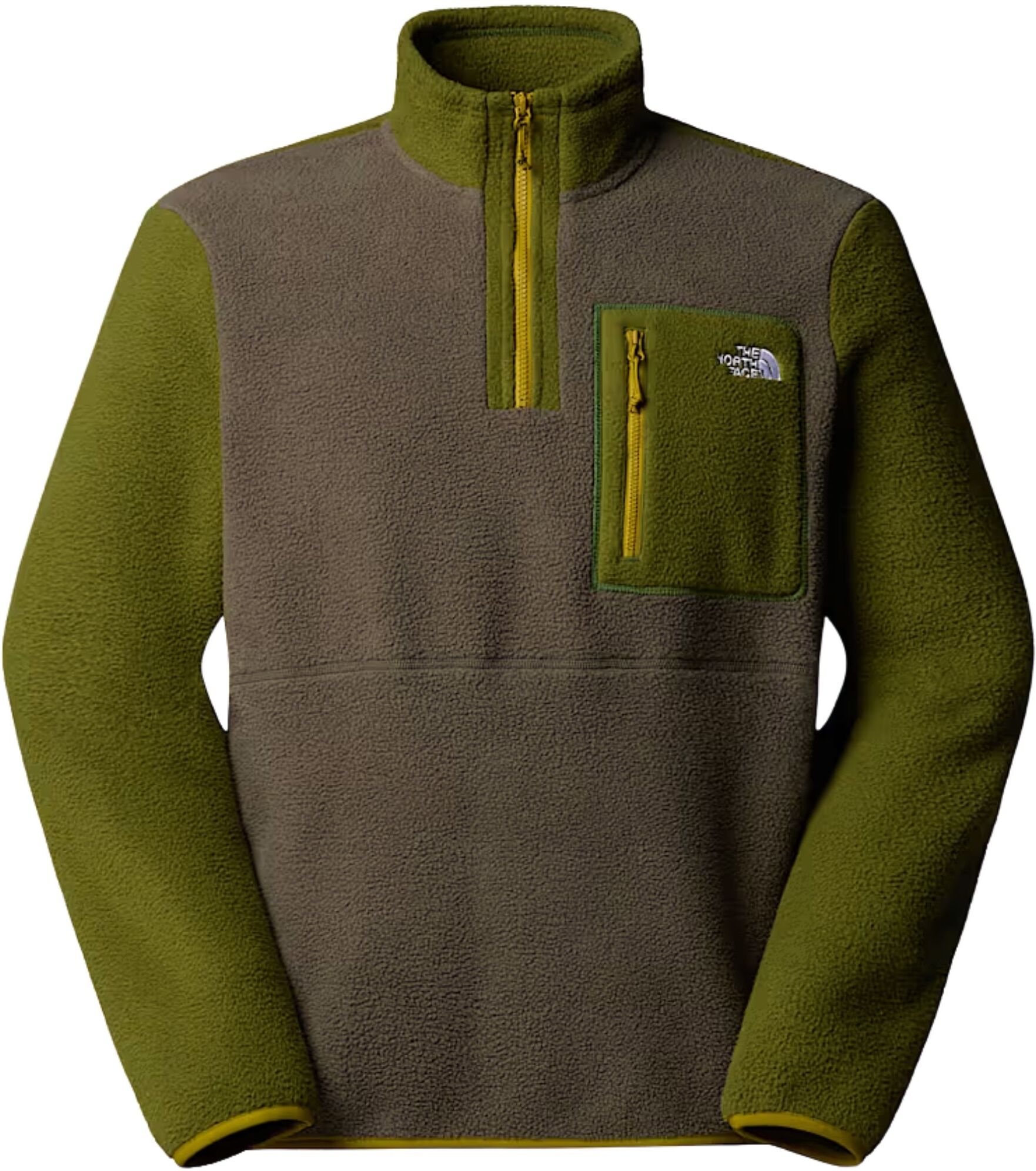 The North Face Yumiori 1/4 Zip Fleece Jacket - Taupe Green - Size: Extra Large