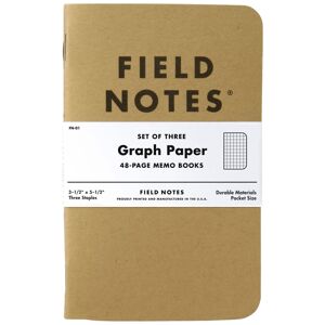 Field Notes 3 Pack original Kraft - Graph  - Size: One Size