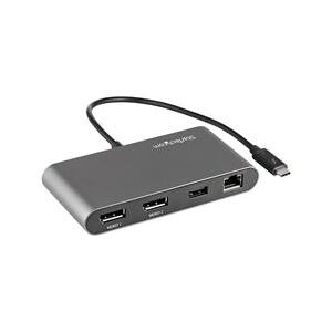 StarTech.com Thunderbolt 3 Mini Dock - Dual Monitor DP 4K 60Hz - 1x USB/GbE (TB3DKM2DPL)