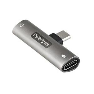 StarTech.com USB C Audio & Charge Adapter - 3.5mm Headphone Jack/ 60W USB (CDP235APDM)