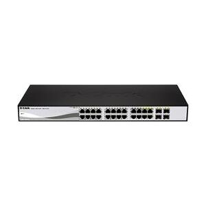 D-Link 24-port 10/100/1G Smart Switch +4 RJ45/SFP (DGS-1210-24)