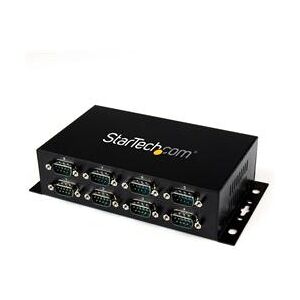 StarTech.com 8 Port USB to DB9 RS232 Serial Adapter Hub  Industrial DIN Rail and Wall Mountable (ICUSB2328I)