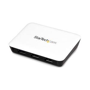 StarTech.com USB 3.0 to Gigabit Ethernet NIC Network Adapter with 3 Port Hub - White (ST3300U3S)