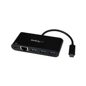 StarTech.com USB-C GbE Adapter + 3-Port Hub (US1GC303APD)