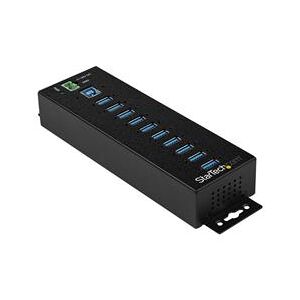 StarTech.com 10-Pt Industrial USB 3.0 Hub w/ Ext. Power Supply (HB30A10AME)