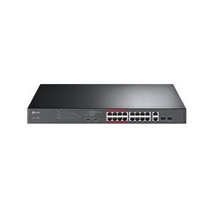 TP LINK 16-Port 10/100Mbps PoE+ Switch (TL-SL1218MP)