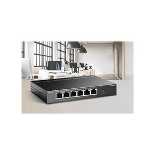 TP LINK TL-SF1006P - V1 Switch - Unmanaged - 6x 10/100 (4 PoE+) -  PoE+ (67 W) (TL-SF1006P)