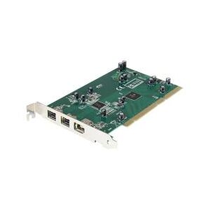 StarTech.com 3 Port 2b 1a PCI 1394b FireWire Adapter Card with DV Editing Kit (PCI1394B_3)