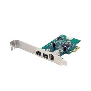 StarTech.com 3 Port 2b 1a 1394 PCI Express FireWire Card Adapter (PEX1394B3)