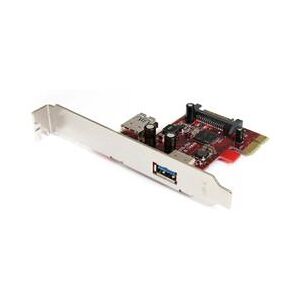 StarTech.com 2 port PCI Express SuperSpeed USB 3.0 Card with UASP Support - 1 Internal 1 External (PEXUSB3S11)