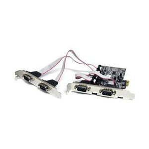 StarTech.com 4 Port Native PCI Express RS232 Serial Adapter Card with 16550 UART (PEX4S553)