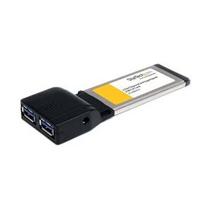 StarTech.com 2 Port ExpressCard SuperSpeed USB 3.0 Card Adapter with UASP Support (ECUSB3S22)