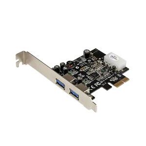 StarTech.com 2 Port PCI Express (PCIe) SuperSpeed USB 3.0 Card Adapter with UASP - LP4 Power (PEXUSB3S25)