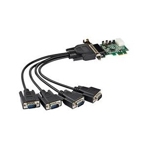 StarTech.com 4 Port PCI Express RS232 Serial Adapter Card - Low Profile (PEX4S953LP)