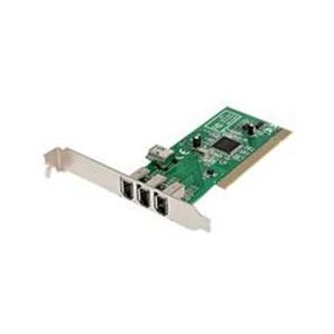 StarTech.com 4 port PCI 1394a FireWire Adapter Card - 3 External 1 Internal (PCI1394MP)