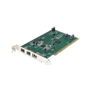 StarTech.com 3 Port 2b 1a PCI 1394b FireWire Adapter Card with DV Editing Kit (PCI1394B_3)