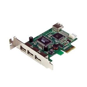 StarTech.com 4 Port PCI Express Low Profile High Speed USB Card (PEXUSB4DP)