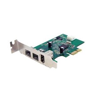 StarTech.com 3 Port 2b 1a Low Profile 1394 PCI Express FireWire Card Adapter (PEX1394B3LP)
