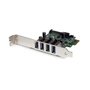 StarTech.com 4 Port PCI Express PCIe SuperSpeed USB 3.0 Controller Card Adapter with UASP (PEXUSB3S4V)
