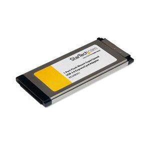 StarTech.com 1 Port Flush Mount ExpressCard SuperSpeed USB 3.0 Card Adapter with UASP Support (ECUSB3S11)