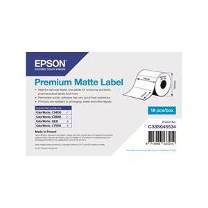 Epson Premium Matte Label - Continuous Roll 76x51mm (C33S045534)
