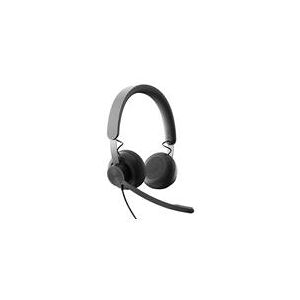 Logitech Zone Wired MSFT Teams Headset Wired USB-C - Graphite (981-000870)