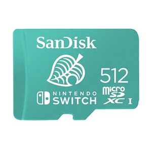 WD SanDisk 512GB microSDXC UHS-I card for Nintendo Switch (SDSQXAO-512G-GNCZN)