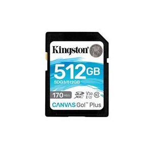 Kingston 512GB SDXC CanvasGo Plus SD Card (SDG3/512GB)