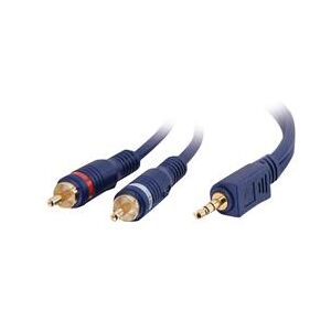 C2G 3m Velocity One 3.5mm Stereo Male to Two RCA Male Y-Cable (80275)