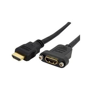 StarTech.com 3 ft Standard HDMI Cable for Panel Mount - F/M (HDMIPNLFM3)