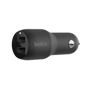 Belkin Dual USB-A Car Charger 12W x2 - Black (CCB001btBK)