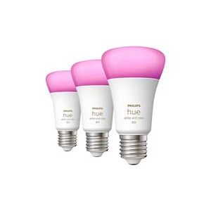 Philips Hue Colour 6.5W A60 E27 Bulbs 3-Pack (929002489603)
