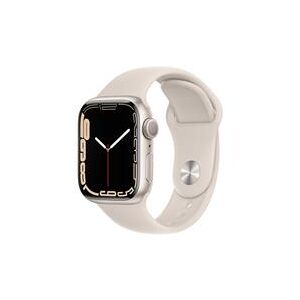 Apple Watch Series 7 GPS 41mm Starlight Aluminium Case and Band (MKMY3B/A)
