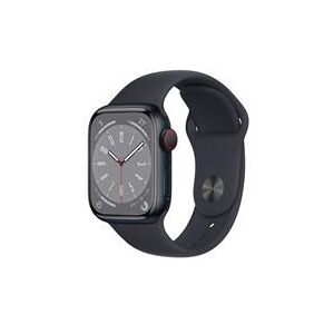 Apple Watch Series 8 GPS + Cellular 41mm Midnight Aluminium Case with Midnight Sport Band - Regular (MNHV3B/A)