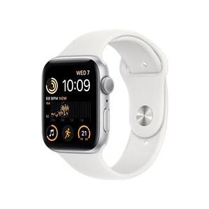 Apple Watch Series 8 GPS + Cellular 45mm Silver Stainless Steel Case with White Sport Band - Regular (MNKE3B/A)