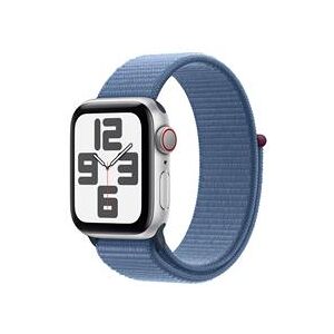 Apple Watch SE GPS + Cellular 40mm Silver Aluminium Case with Winter Blue Sport Loop (MRGQ3QA/A)