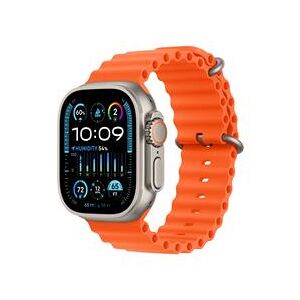 Apple Watch Ultra 2 GPS + Cellular, 49mm Titanium Case with Orange Ocean Band (MREH3B/A)