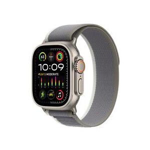 Apple Watch Ultra 2 GPS + Cellular, 49mm Titanium Case with Green/Grey Trail Loop - S/M (MRF33B/A)