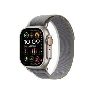 Apple Watch Ultra 2 GPS + Cellular, 49mm Titanium Case with Green/Grey Trail Loop - M/L (MRF43B/A)