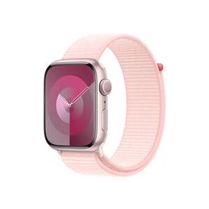 Apple Watch Series 9 GPS 45mm Pink Aluminium Case with Light Pink Sport Loop (MR9J3QA/A)