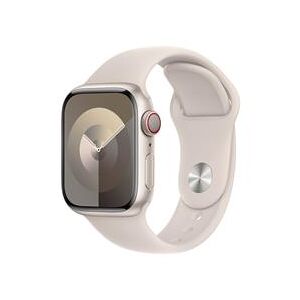 Apple Watch Series 9 GPS + Cellular 41mm Starlight Aluminium Case with Starlight Sport Band - S/M (MRHN3QA/A)