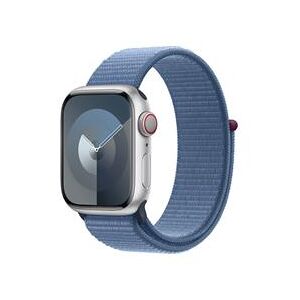 Apple Watch Series 9 GPS + Cellular 41mm Silver Aluminium Case with Winter Blue Sport Loop (MRHX3QA/A)
