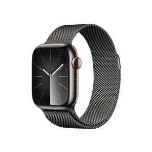 Apple Watch Series 9 GPS + Cellular 41mm Graphite Stainless Steel Case with Graphite Milanese Loop (MRJA3QA/A)