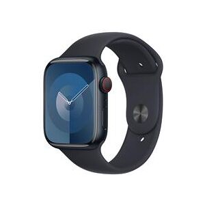 Apple Watch Series 9 GPS + Cellular 45mm Midnight Aluminium Case with Midnight Sport Band - M/L (MRMD3QA/A)