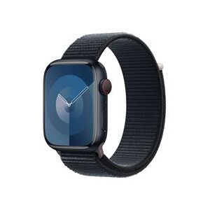 Apple Watch Series 9 GPS + Cellular 45mm Midnight Aluminium Case with Midnight Sport Loop (MRMF3QA/A)