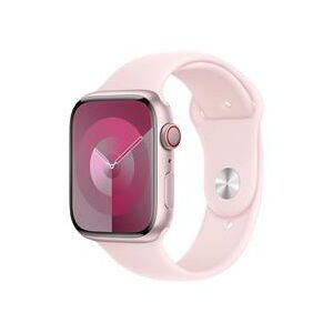 Apple Watch Series 9 GPS + Cellular 45mm Pink Aluminium Case with Light Pink Sport Band - M/L (MRML3QA/A)